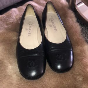 Chanel black loafers